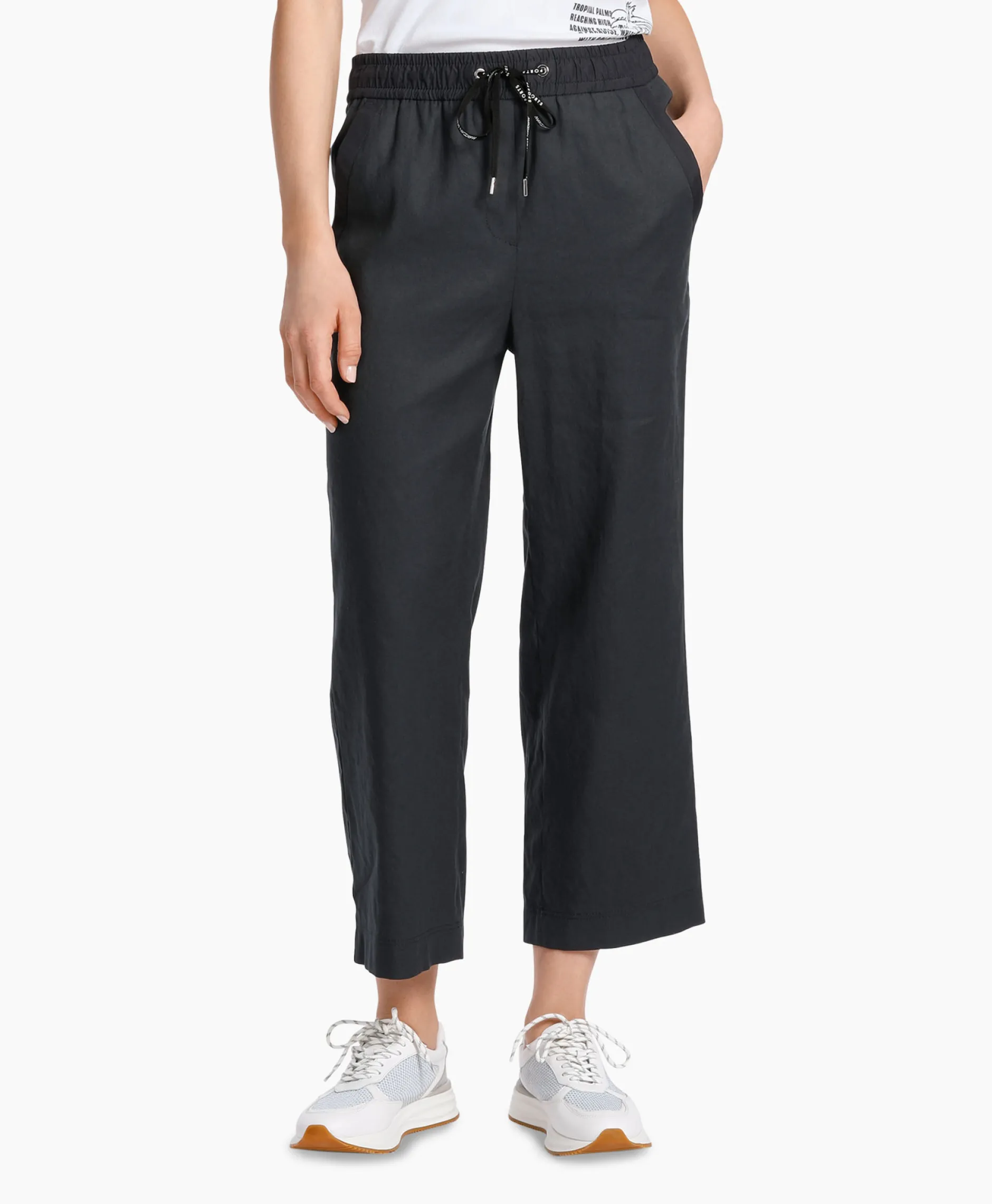 Dames Marccain Sport Broeken*Broek Ws 81.47 W03 Midden Blauw