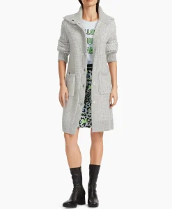 Dames Marccain Sport Vesten*Coat Vs 11.01 M01 Licht Grijs