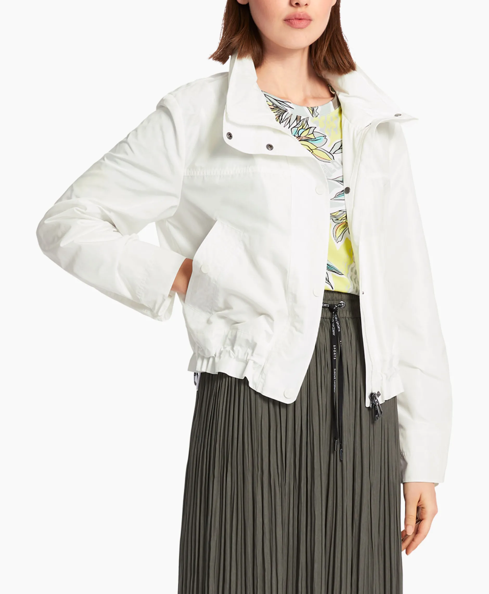 Dames Marccain Sport Jassen*Jack Ws 12.01 W27 Off White