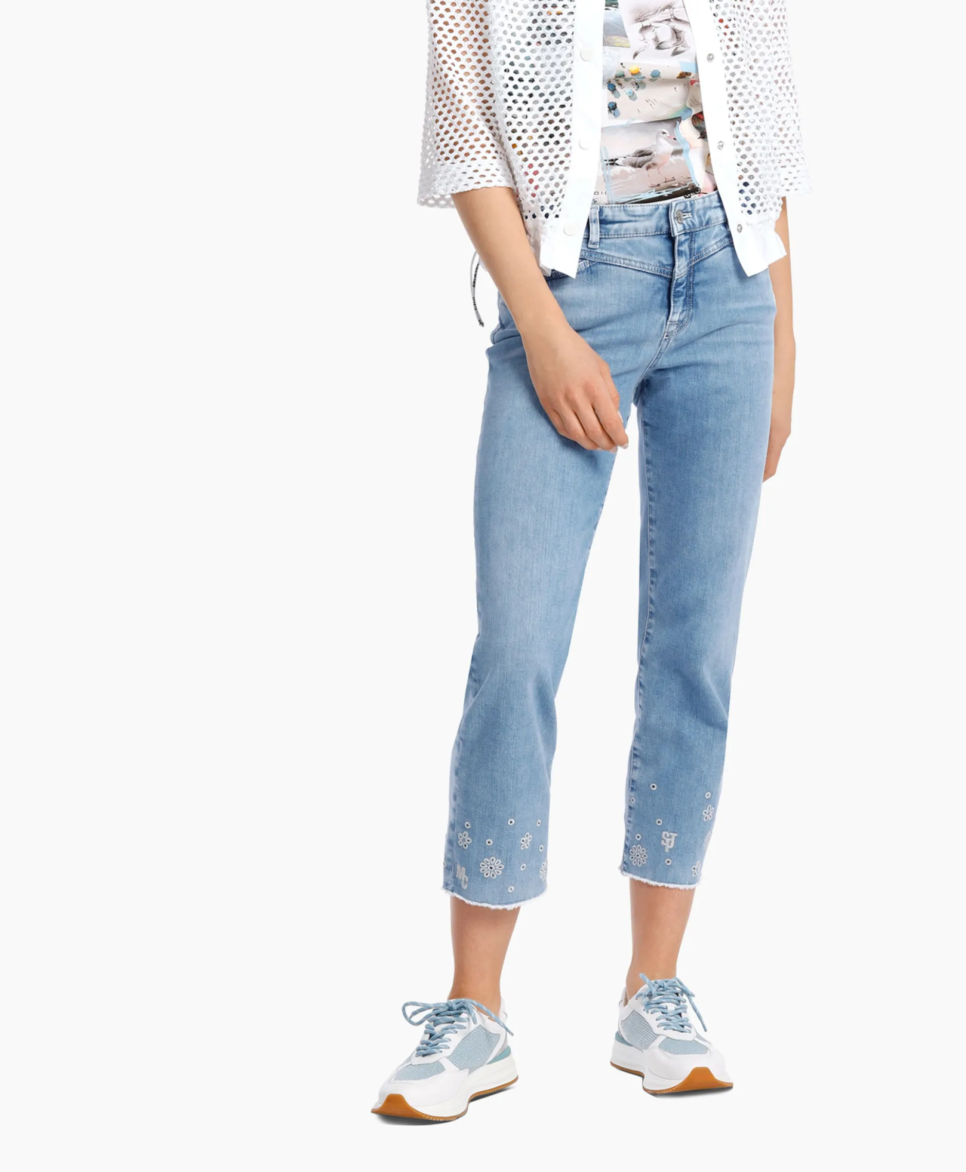 Dames Marccain Sport Broeken*Jeans Ws 82.24 D15 Licht Blauw