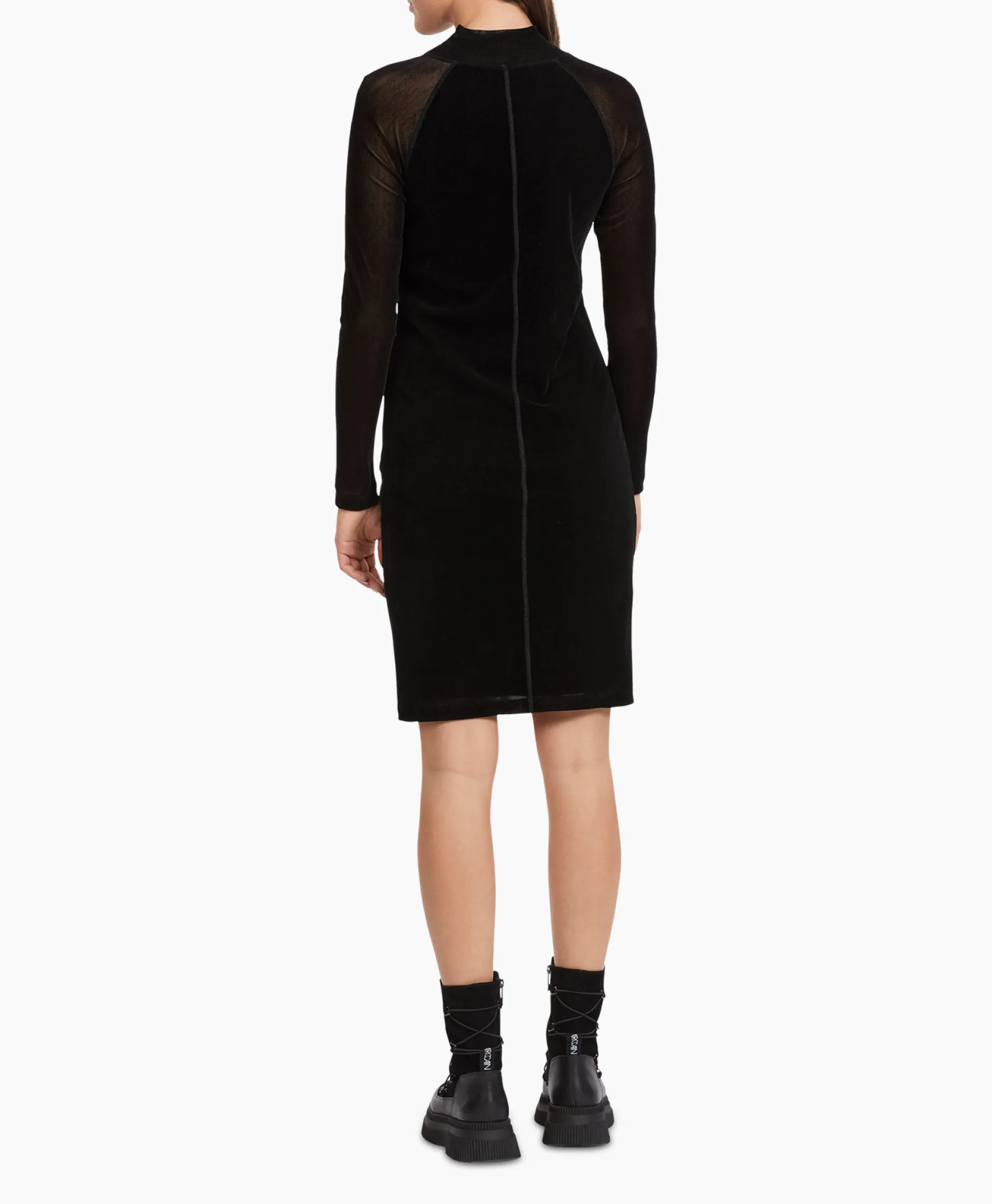 Dames Marccain Sport Bruiloftskleding*Jurk Vs 21.33 J41 Zwart