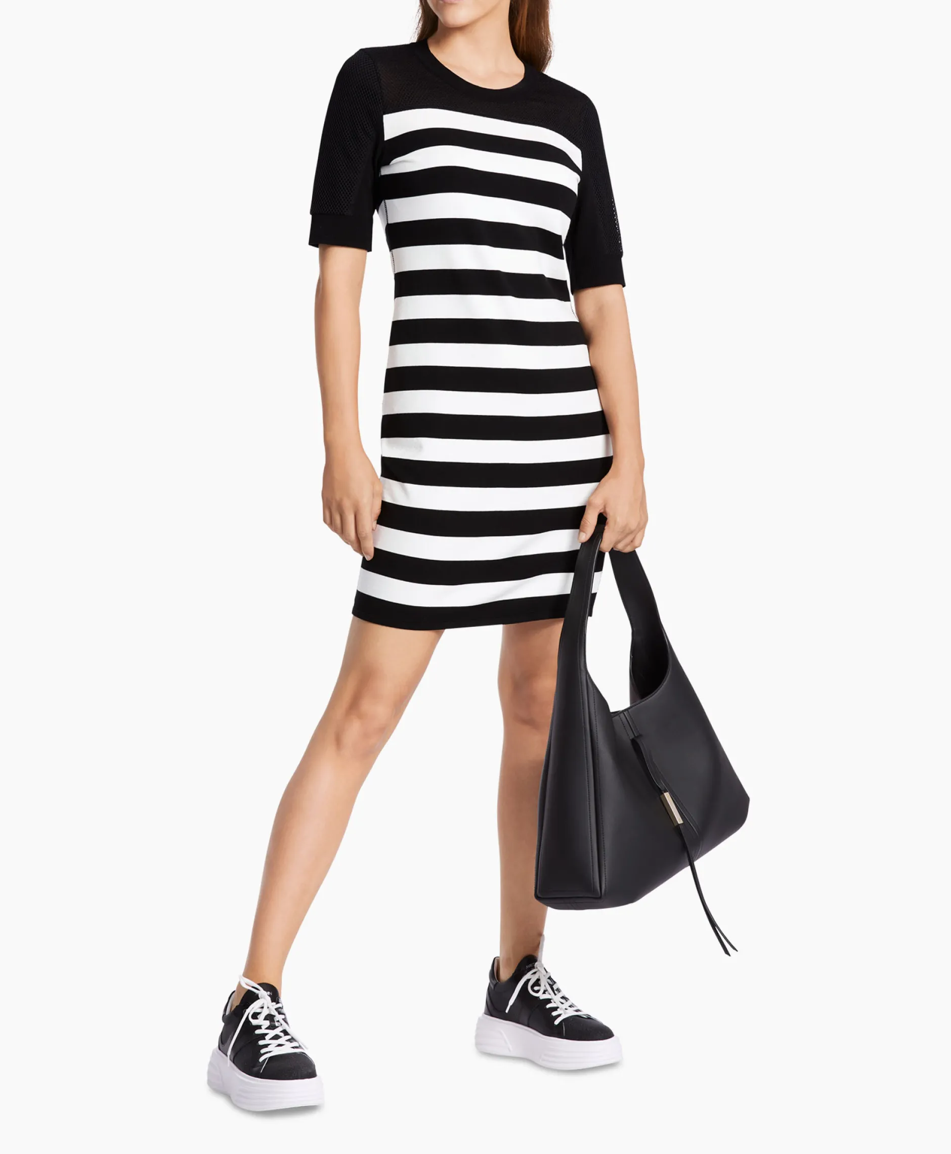 Dames Marccain Sport Bruiloftskleding*Jurk Ws 21.11 M13 Print + 2 Kleurig