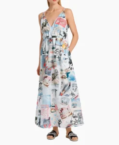 Dames Marccain Sport Bruiloftskleding*Jurk Ws 21.40 W40 Rood