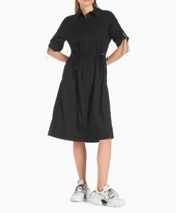 Dames Marccain Sport Bruiloftskleding*Jurk Ws 21.20 W23 Zwart