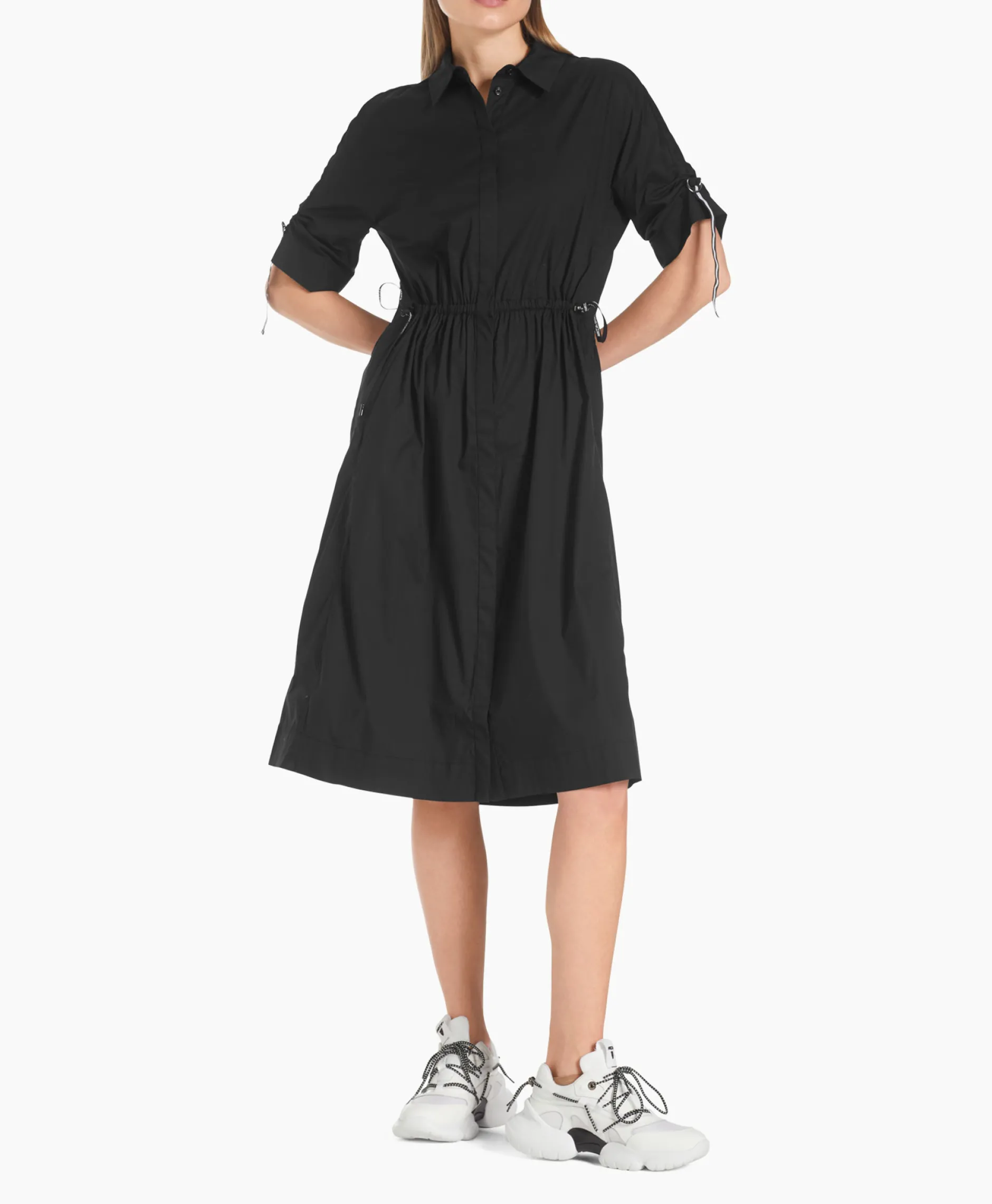 Dames Marccain Sport Bruiloftskleding*Jurk Ws 21.20 W23 Zwart