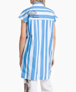 Dames Marccain Sport Blouses*Jurk Ws 21.53 W84 Donker Blauw