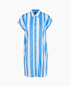 Dames Marccain Sport Blouses*Jurk Ws 21.53 W84 Donker Blauw