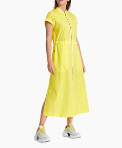Dames Marccain Sport Bruiloftskleding*Jurk Ws 21.18 W80 Geel