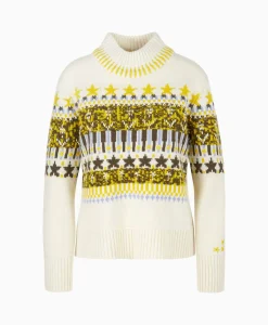 Dames Marccain Sport Truien*Pullover Vs 41.35 M65 Off White