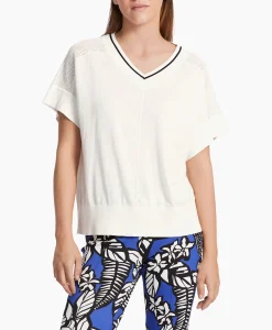 Dames Marccain Sport T-Shirts & Tops*Pullover Ws 41.24 M71 Off White
