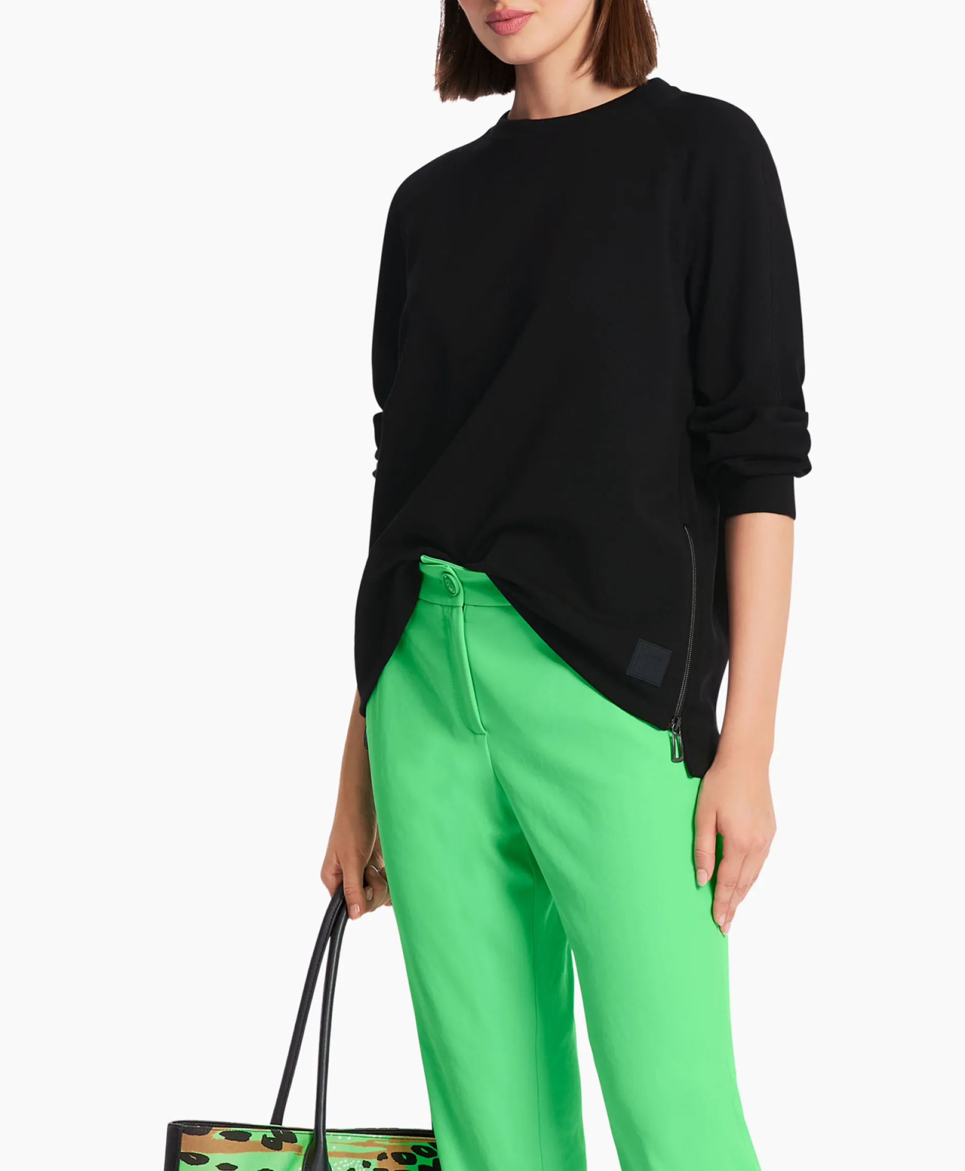 Dames Marccain Sport Truien*Pullover Ws 44.04 J43 Zwart