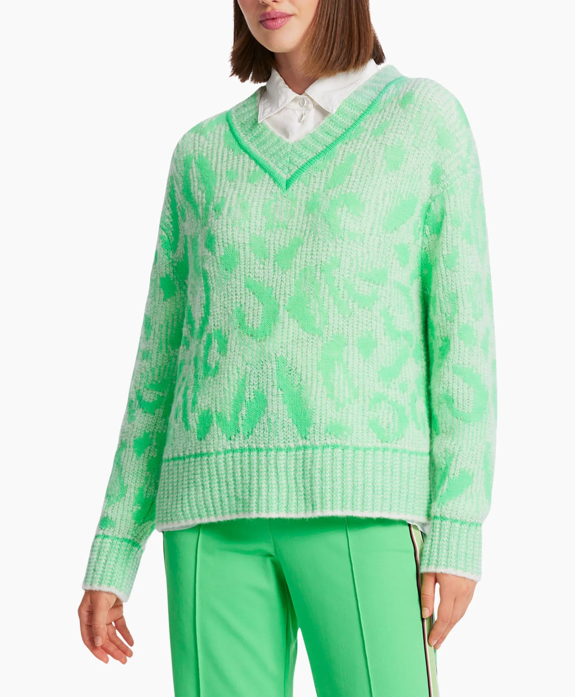 Dames Marccain Sport Truien*Pullover Ws 41.03 M01 Groen