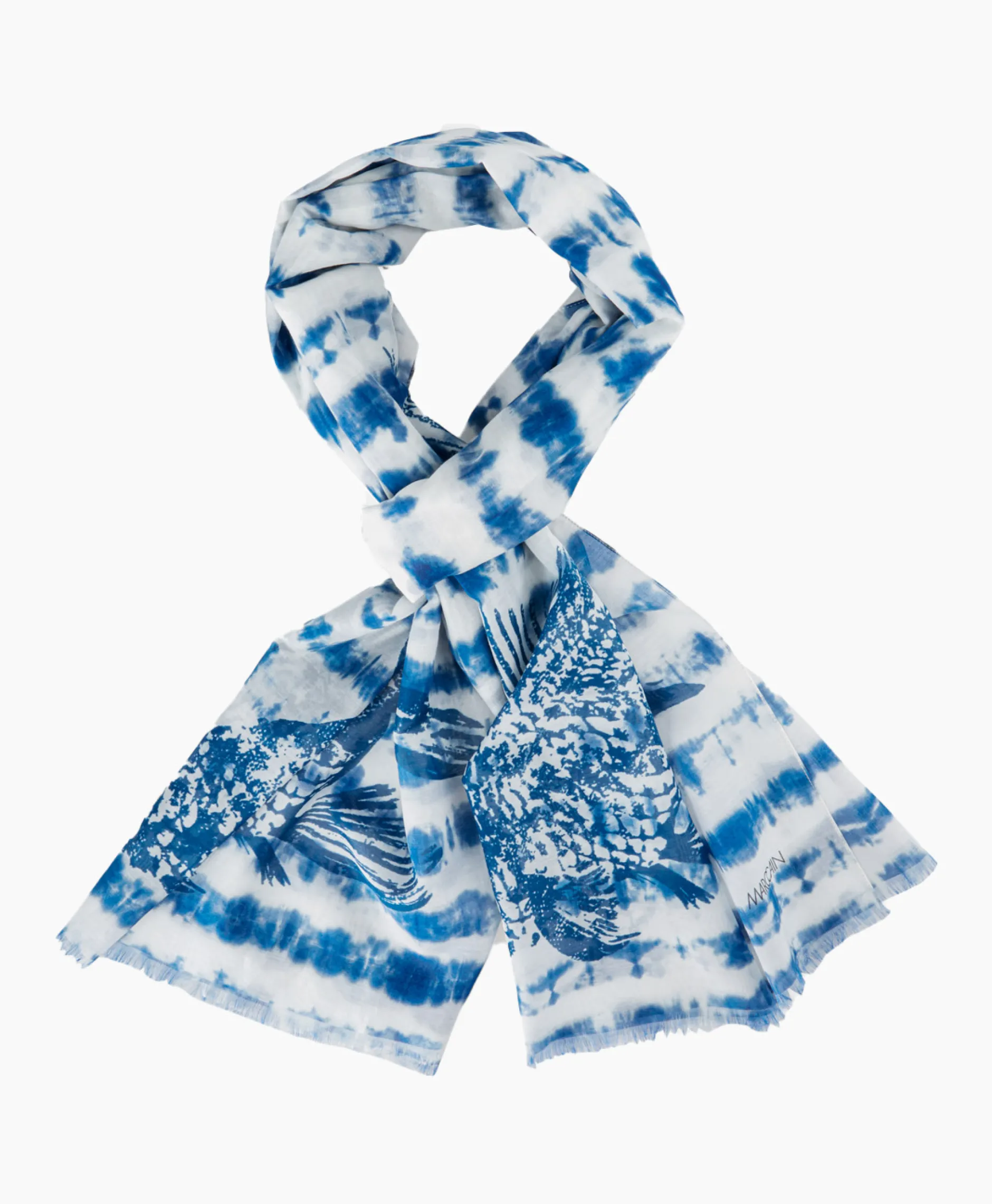 Dames Marccain Sport Sjaals*Sjaal Us B4.07 Z27 Blauw