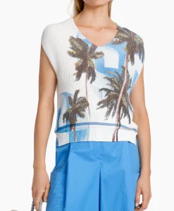 Dames Marccain Sport T-Shirts & Tops*Top Ws 42.03 M33 Donker Blauw