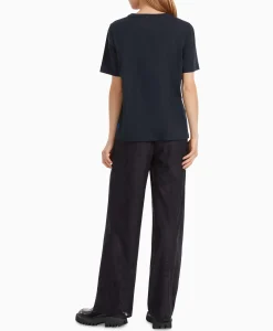 Dames Marccain Sport T-Shirts & Tops*T-Shirt Vs 48.20 J19 Midden Blauw