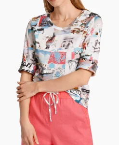 Dames Marccain Sport T-Shirts & Tops*T-Shirt Ws 48.39 J66 Rood