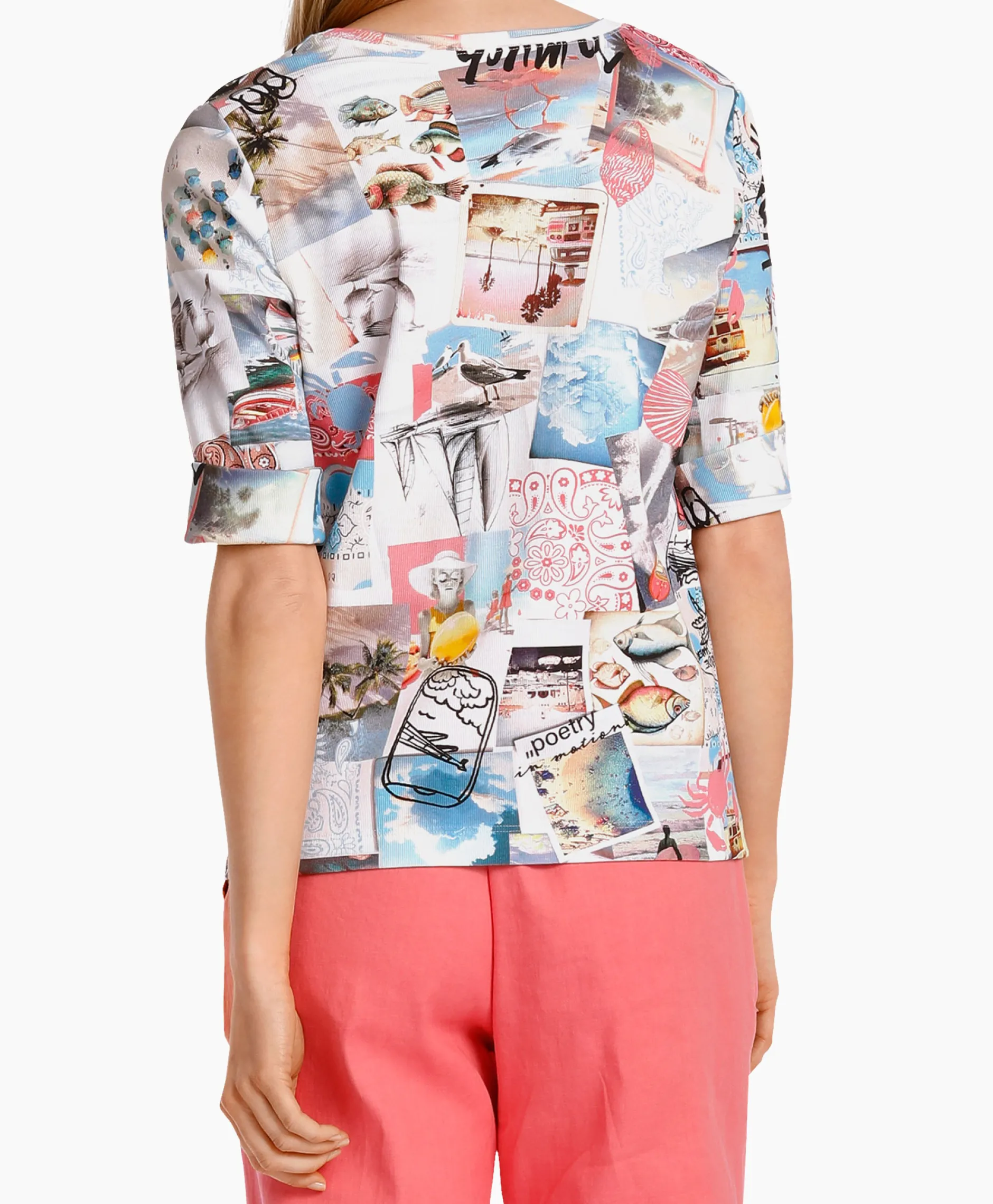 Dames Marccain Sport T-Shirts & Tops*T-Shirt Ws 48.39 J66 Rood