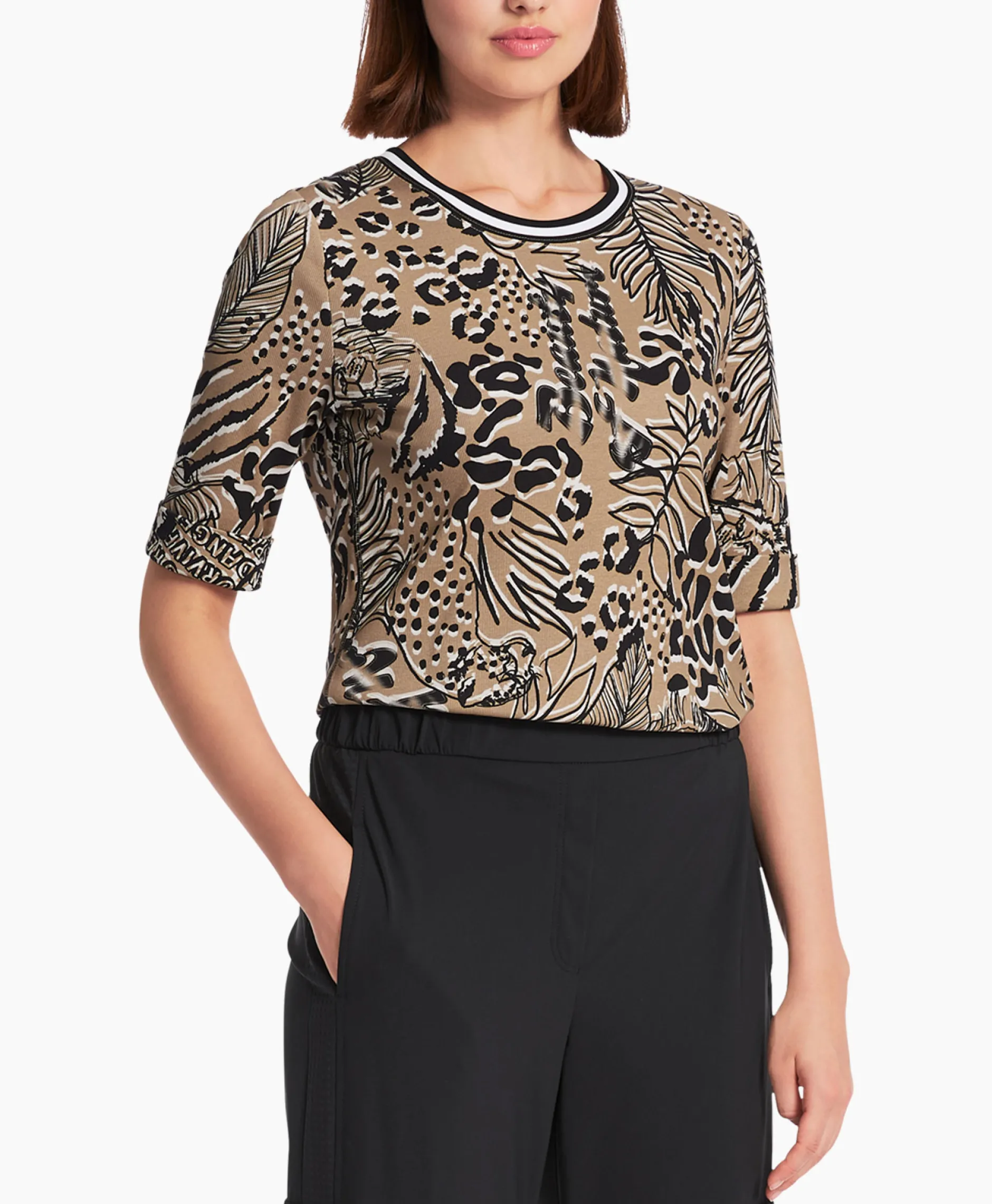 Dames Marccain Sport T-Shirts & Tops*T-Shirt Ws 48.38 J07 Zand