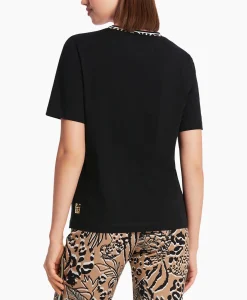 Dames Marccain Sport T-Shirts & Tops*T-Shirt Ws 48.20 J27 Zwart