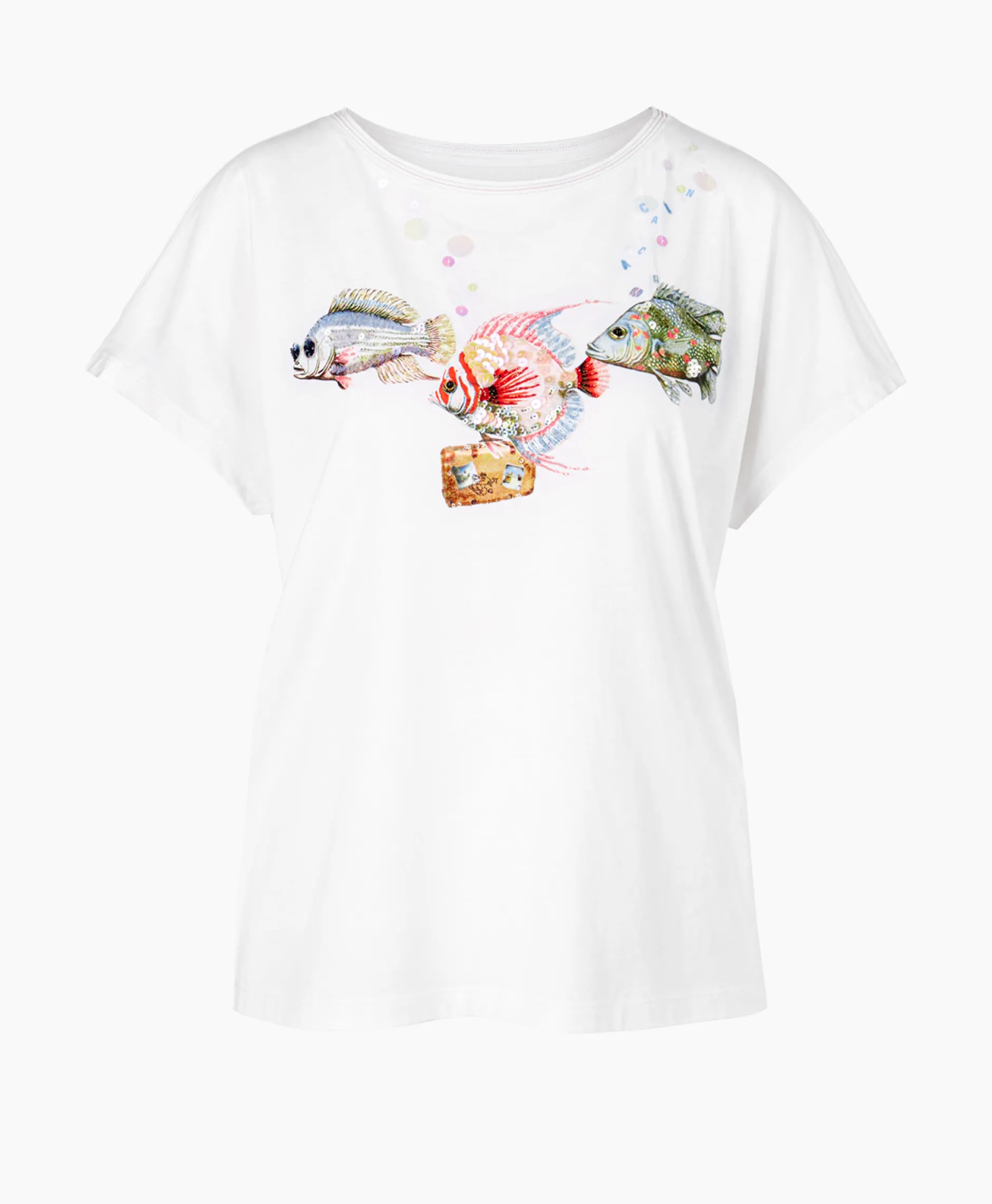 Dames Marccain Sport T-Shirts & Tops*T-Shirt Ws 48.58 J98 Wit