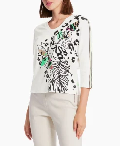 Dames Marccain Sport T-Shirts & Tops*T-Shirt Ws 48.18 J54 Off White