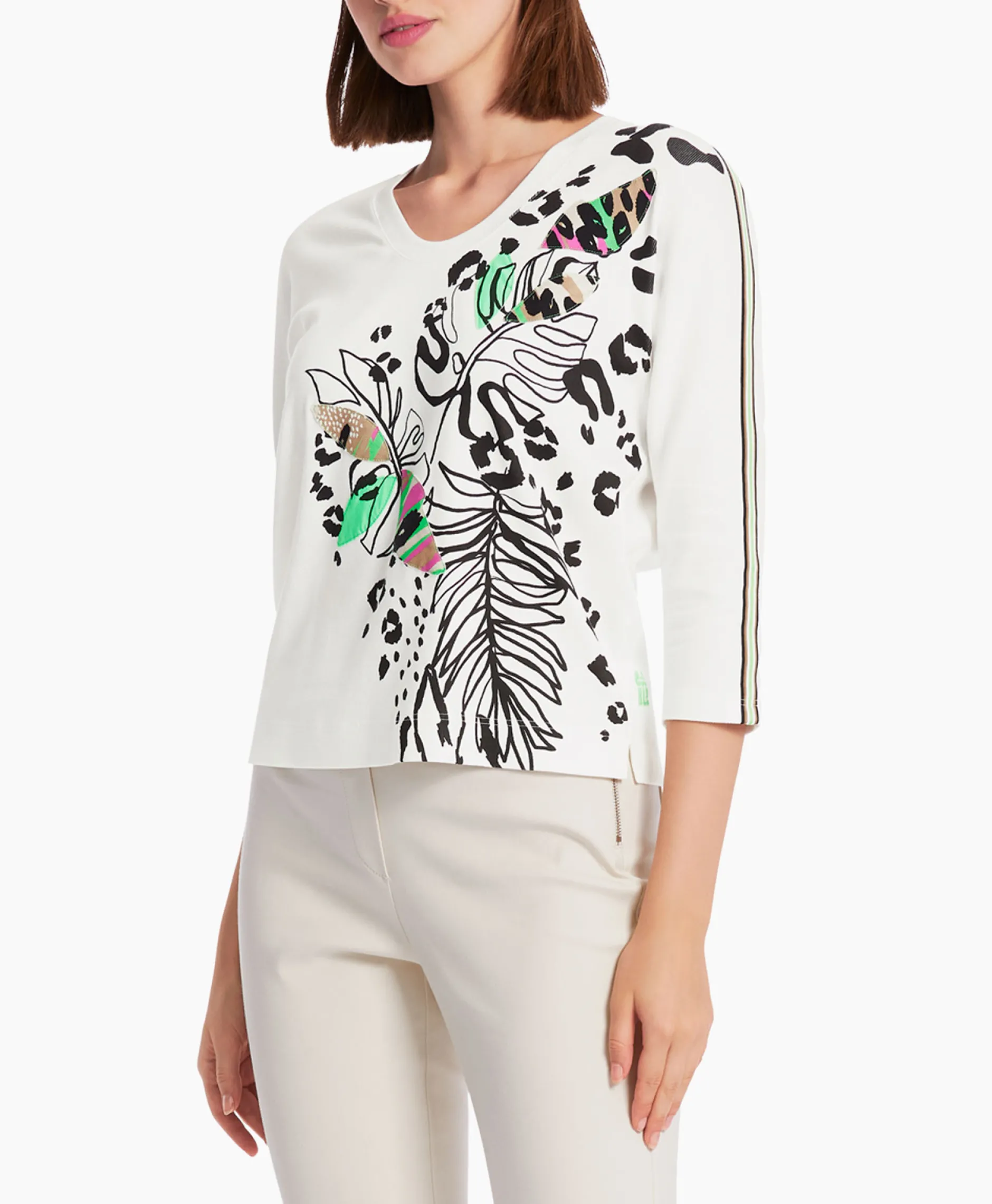 Dames Marccain Sport T-Shirts & Tops*T-Shirt Ws 48.18 J54 Off White