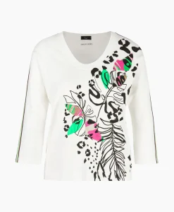 Dames Marccain Sport T-Shirts & Tops*T-Shirt Ws 48.18 J54 Off White