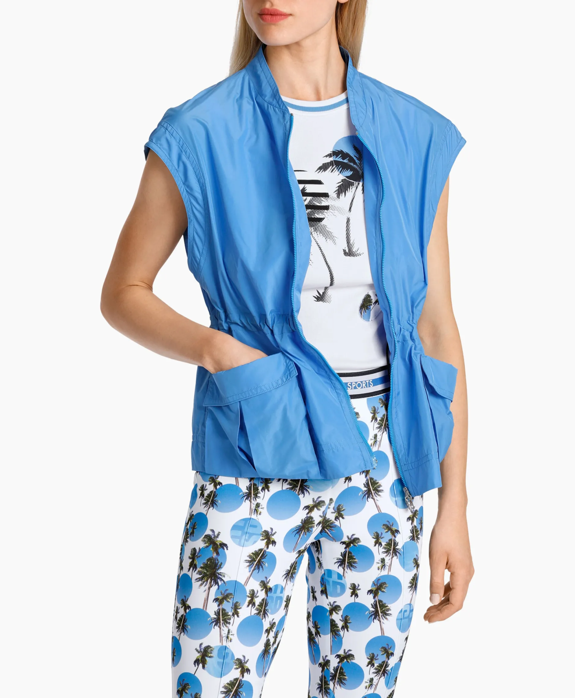 Dames Marccain Sport Vesten*Vest Ws 37.03 W47 Donker Blauw