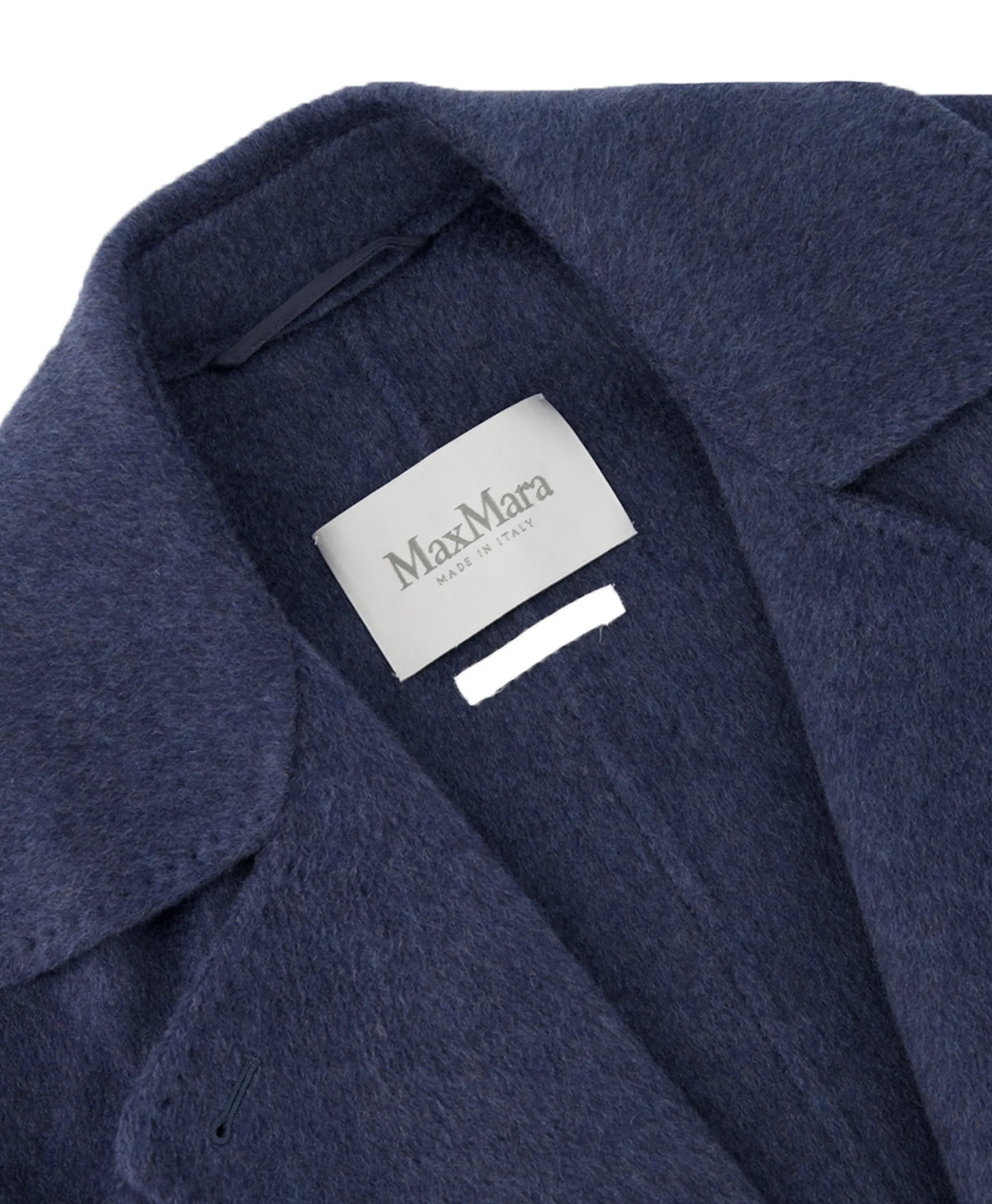 Dames Maxmara Jassen*Jas Mantel 100shmere Midden Blauw