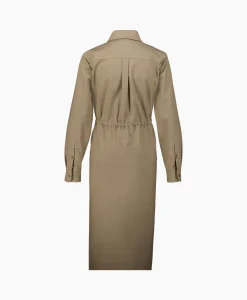 Dames Maxmara Jurken*Maxi Jurk Monia Bruin