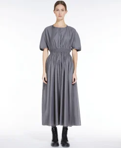 Dames Maxmara Jurken*Maxi Jurk Ribes Taupe