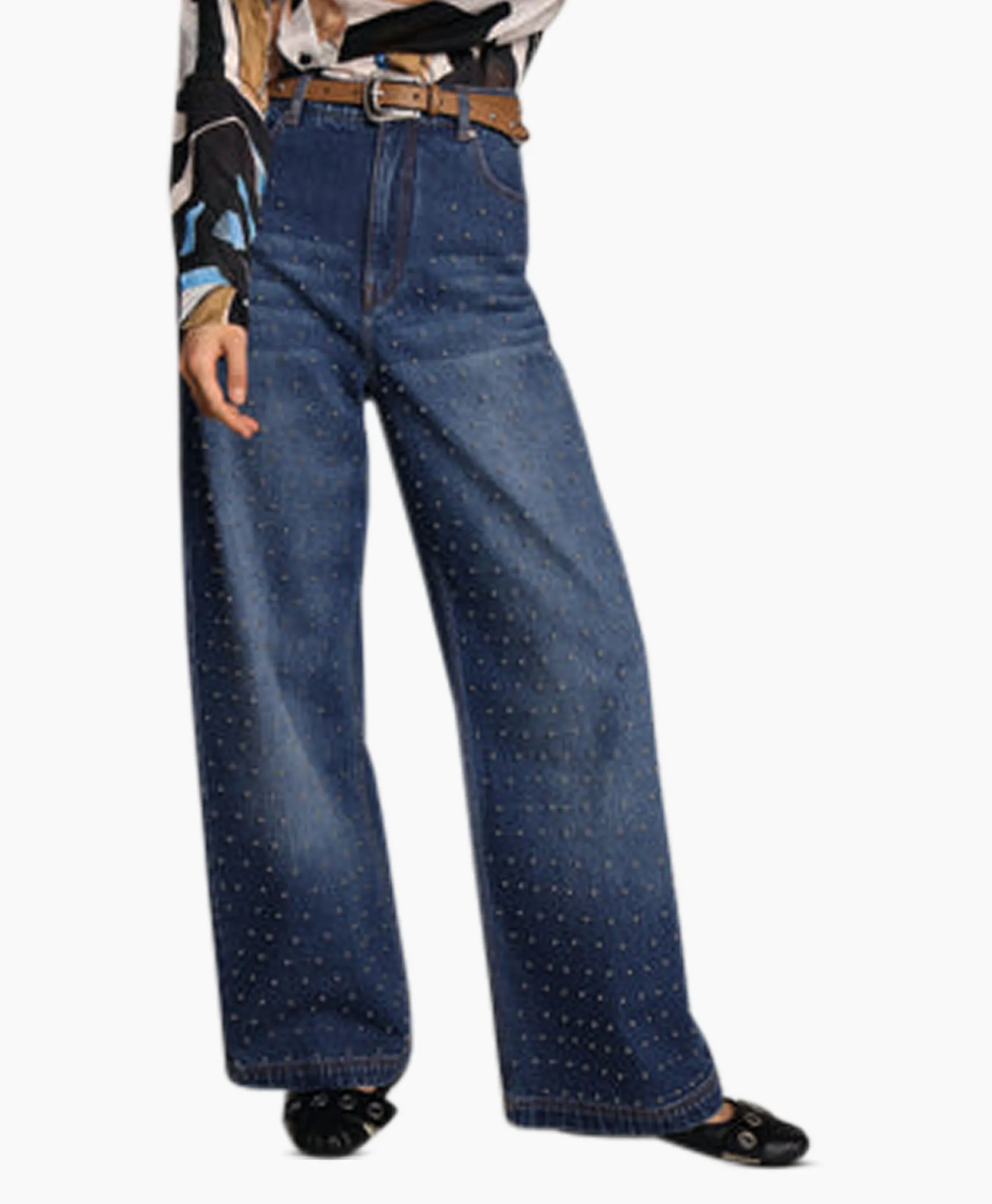Dames Munthe Broeken*Jeans Lacubu Blauw