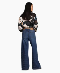 Dames Munthe Broeken*Jeans Lacubu Blauw