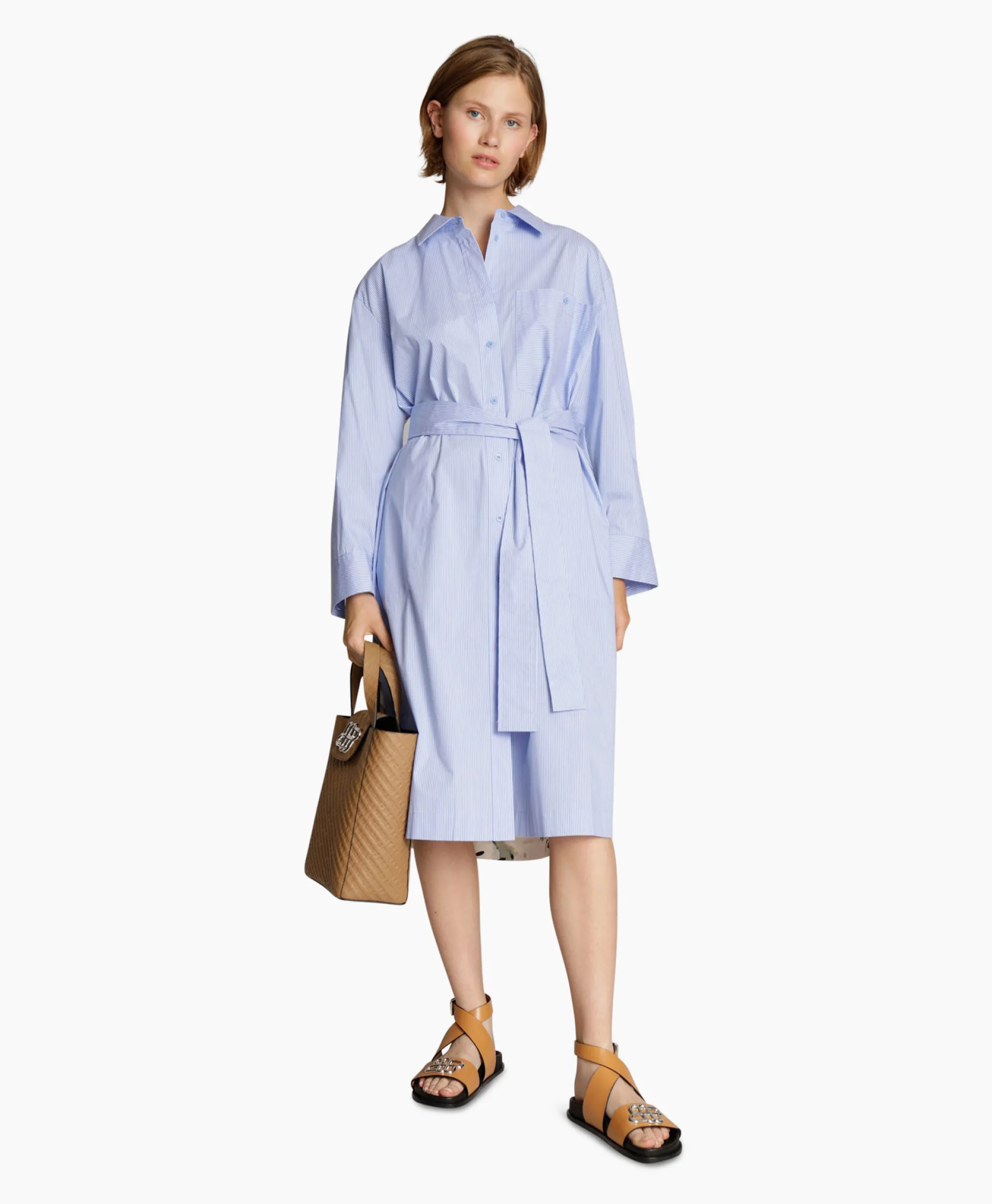 Dames Munthe Jurken*Midi Jurk Masseila Blauw