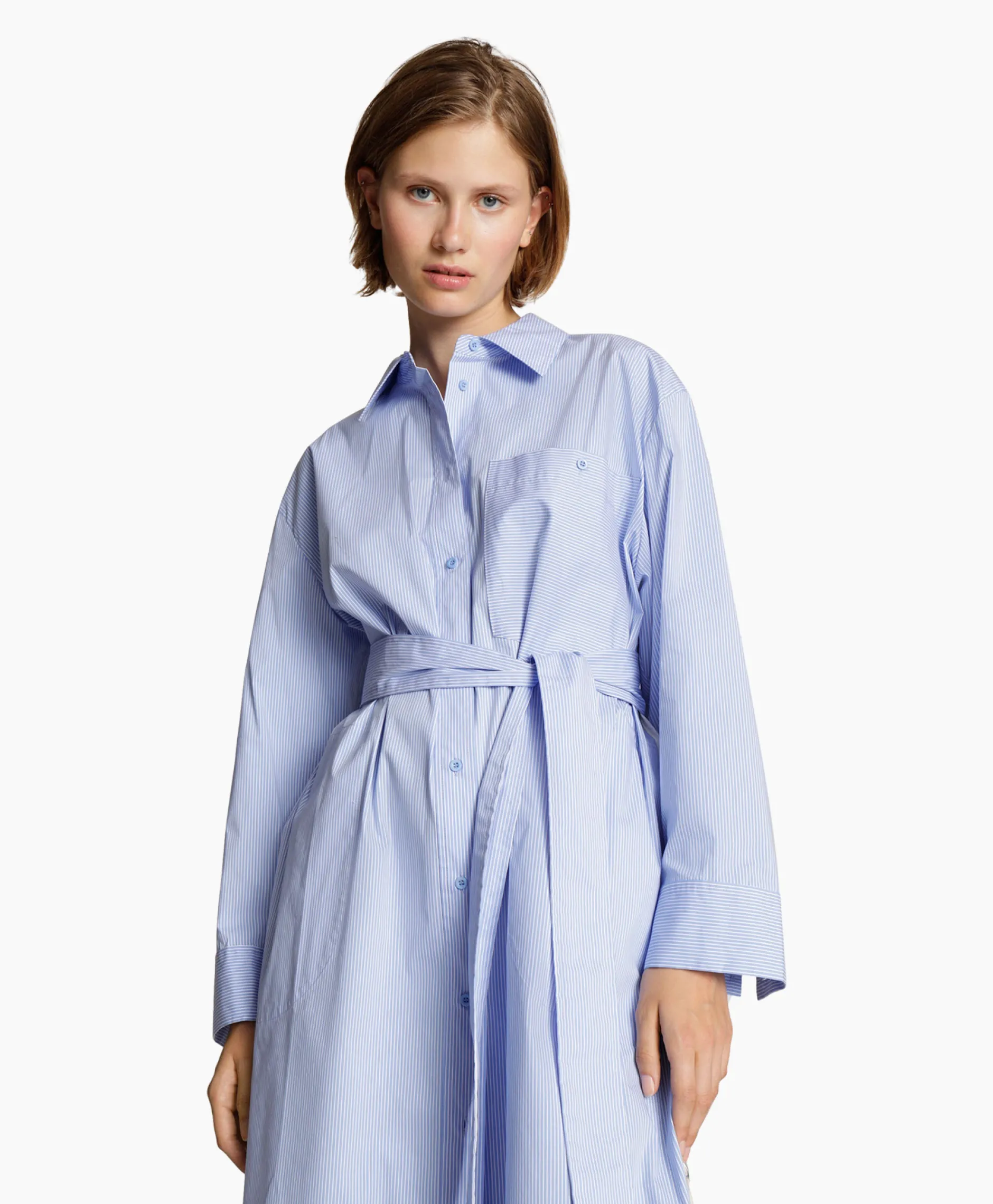 Dames Munthe Jurken*Midi Jurk Masseila Blauw