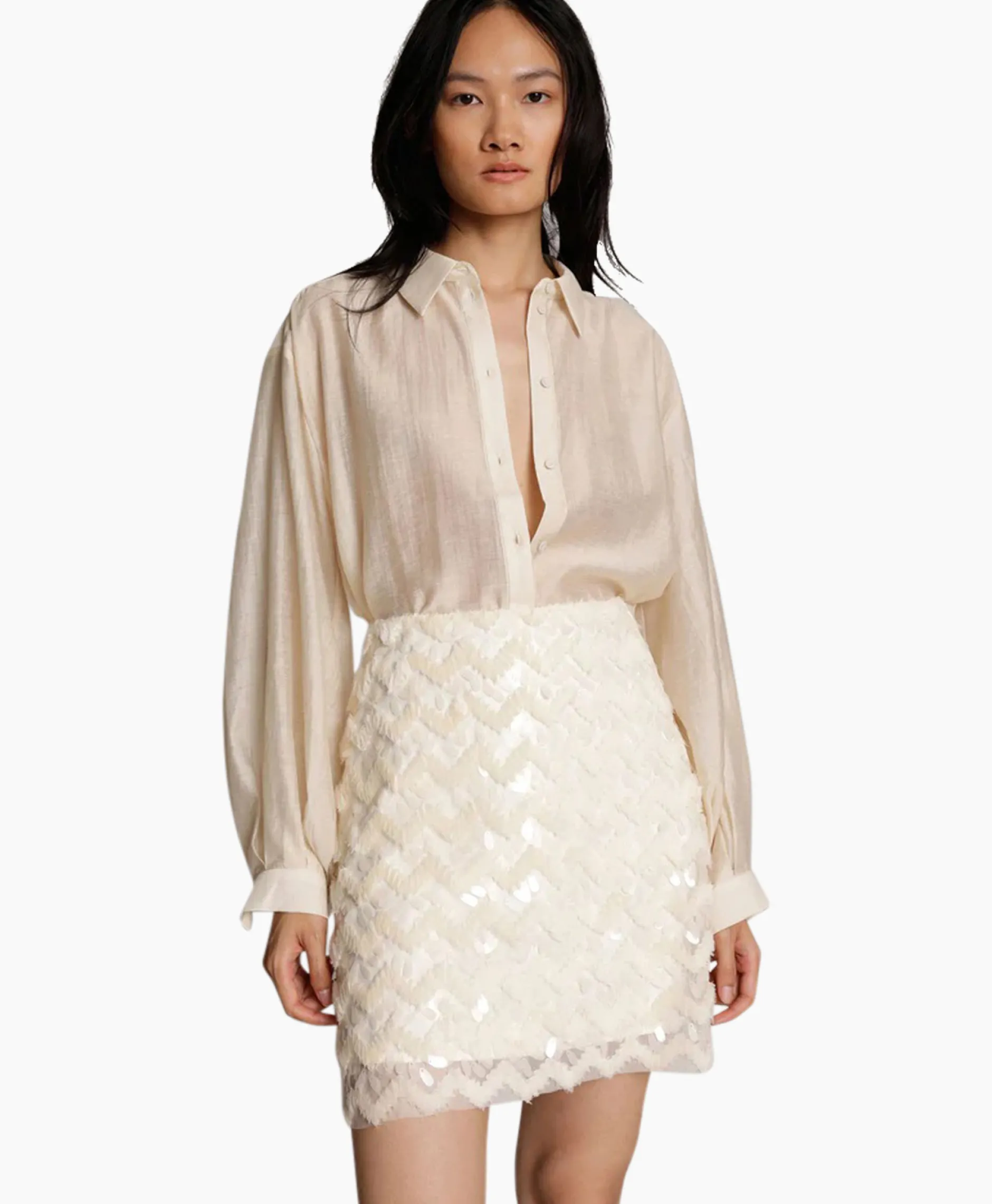 Dames Munthe Rokken*Minirok Moraine Ecru