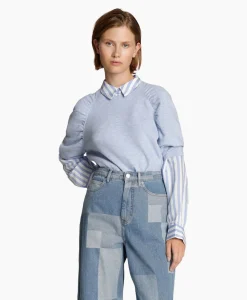 Dames Munthe Truien*Pullover Manya Licht Blauw