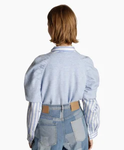 Dames Munthe Truien*Pullover Manya Licht Blauw