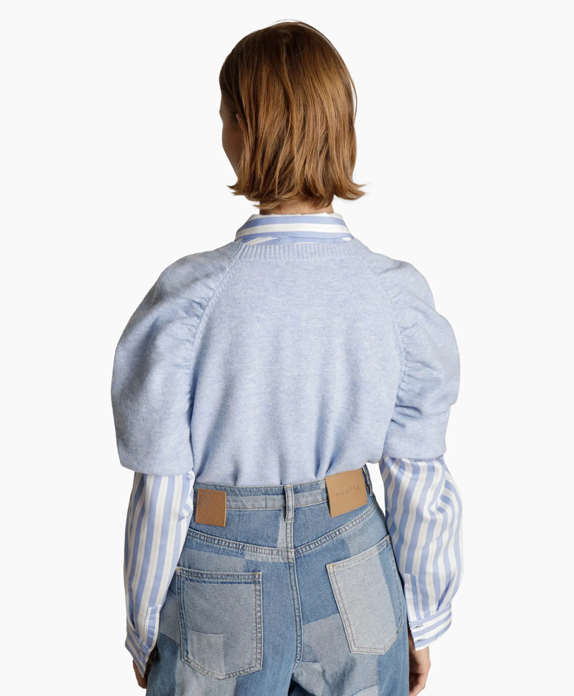 Dames Munthe Truien*Pullover Manya Licht Blauw