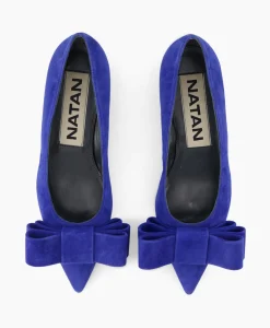 Dames Natan Schoenen Instappers*Ballerina Cam Electrico Leder Blauw