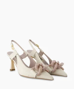 Dames Natan Schoenen Pumps*Pump Nappa C735 + Fb. Lartigiana Tm24174/V1 Nudeecru