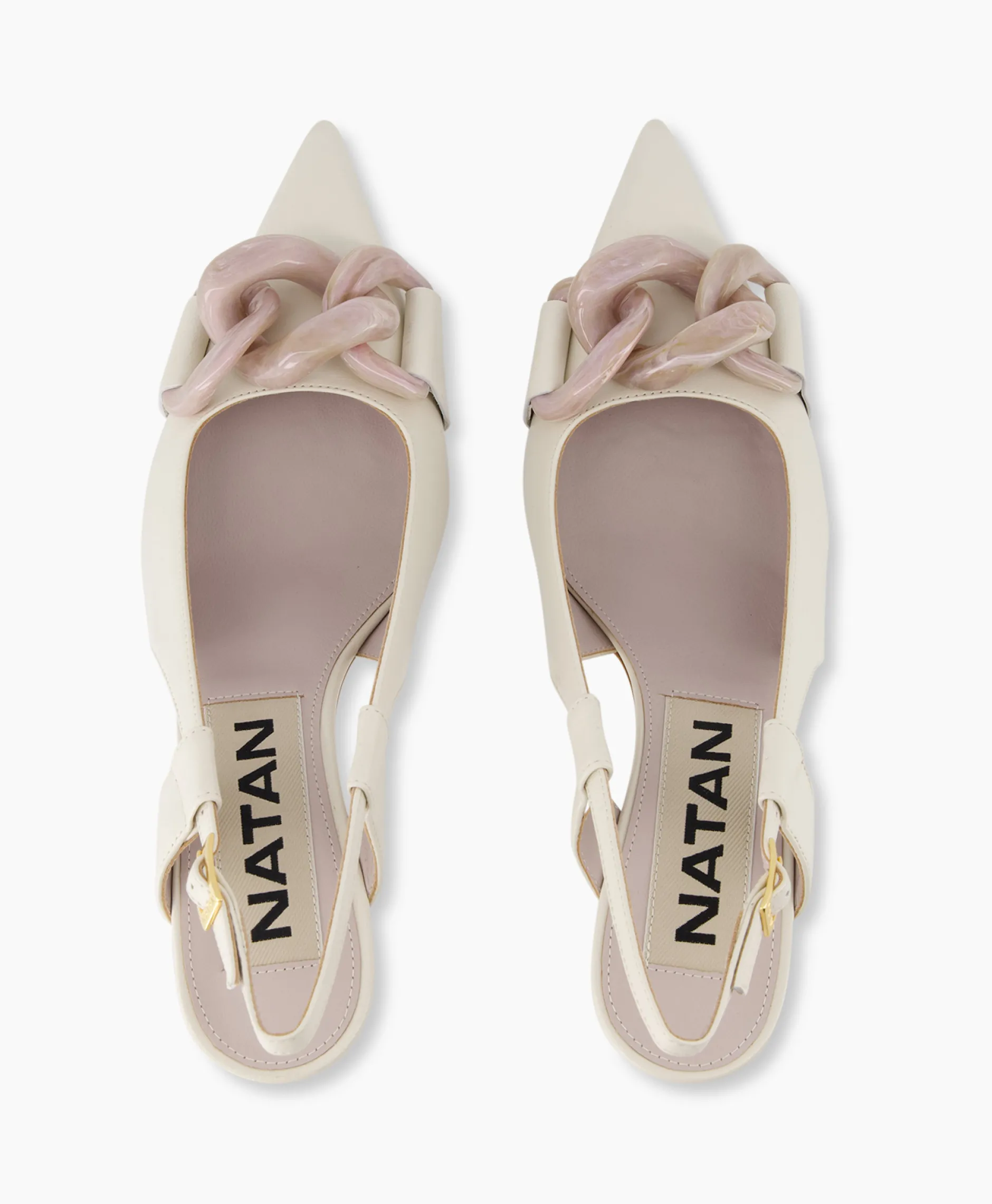 Dames Natan Schoenen Pumps*Pump Nappa C735 + Fb. Lartigiana Tm24174/V1 Nudeecru