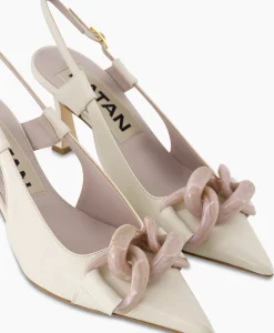 Dames Natan Schoenen Pumps*Pump Nappa C735 + Fb. Lartigiana Tm24174/V1 Nudeecru