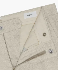 Heren Nn07 Broeken*Broek Theo 1067 Beige
