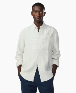 Heren Nn07 Overhemden*Overhemd Arne Beige