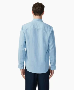 Heren Nn07 Overhemden*Overhemd Arne Licht Blauw