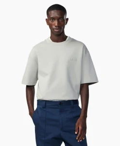 Heren Nn07 T-Shirts*T-Shirt Nat Logo Tee Beige