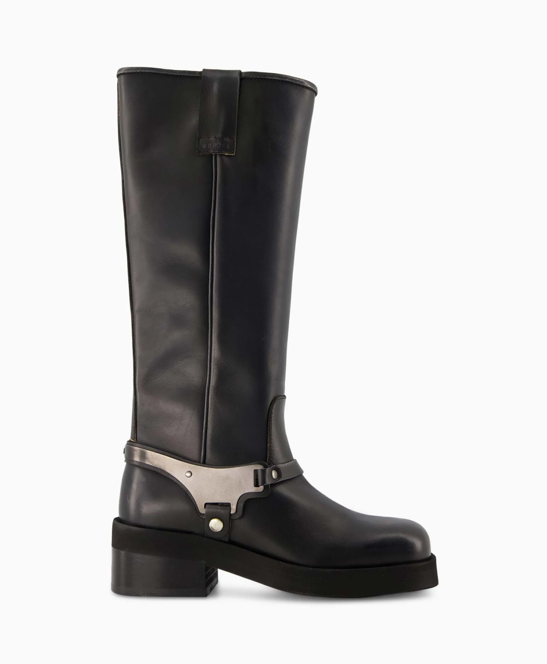 Dames Nubikk Laarzen*Lange Laars Eve Lynn Zwart