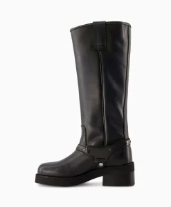 Dames Nubikk Laarzen*Lange Laars Eve Lynn Zwart