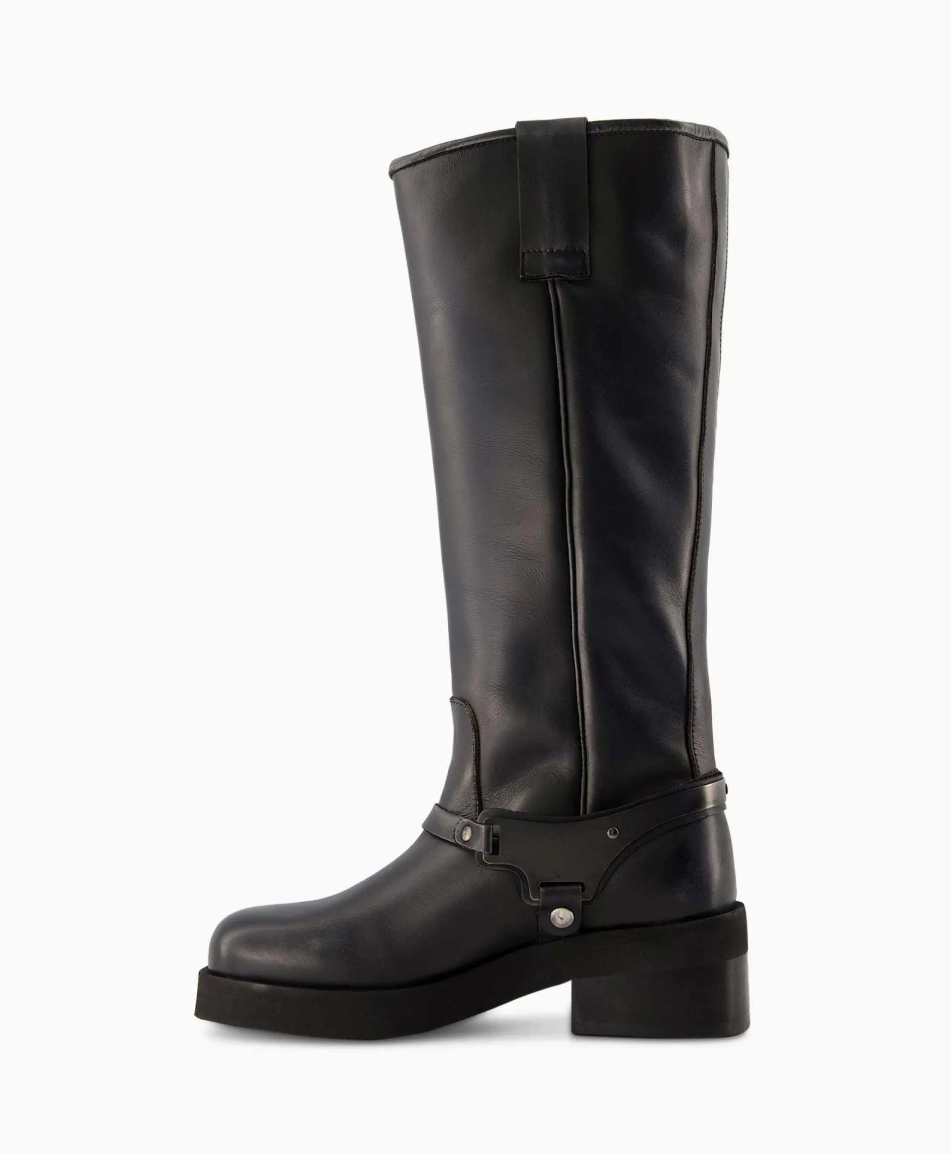 Dames Nubikk Laarzen*Lange Laars Eve Lynn Zwart